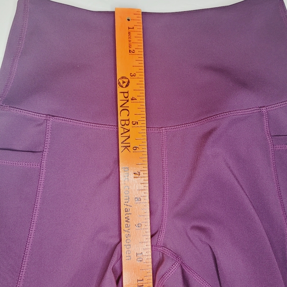 LegEnd leggings Purple Women's Small High Waist Compression Pockets Gym Exercise - Picture 6 of 9